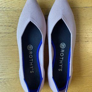 Rothy's Blush Pointed Toe Flats Size 7.5